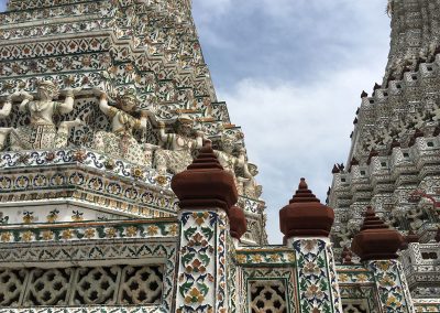 Bangkok - Wat Arun - Pagoda Detailansicht