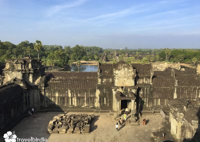 Siem Reap - Angkor Wat - Tempel Innenhof von oben