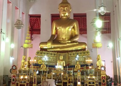 Bangkok – Wat Mahathat – Gebetshalle mit Buddha-Statue