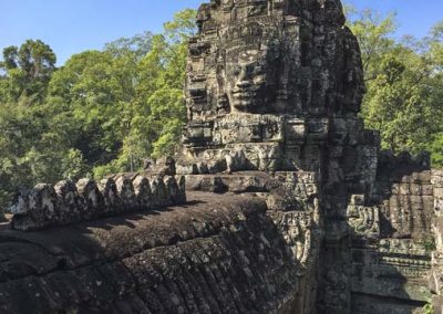 Bayon Tempel - Turm mit Gesichtern