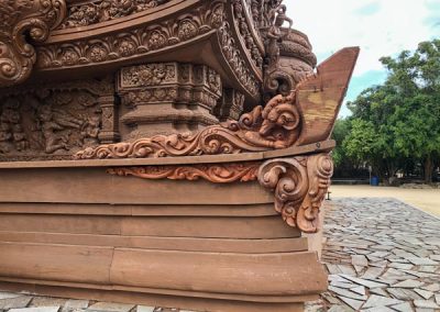 The Sanctuary of Truth Pattaya - Holzsockel
