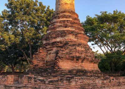 Ayutthaya Wat Phutthai Sawan - Chedi im Garten