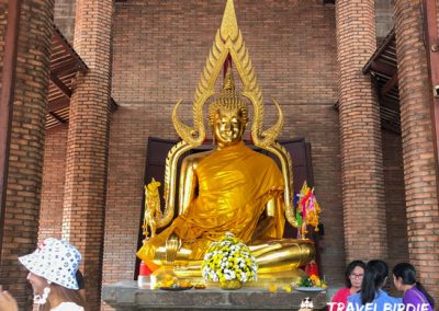 Ayutthaya - Wat Yai Chai Mongkol - Buddha-Statue