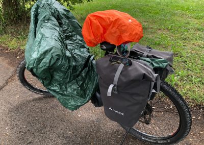 Regen auf der Radtour Bodensee
