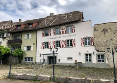 Mittelalterliche Fassaden in Stein am Rhein Bodensee Radtour