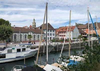 Überlingen Mantelhafen Bodensee Radtour
