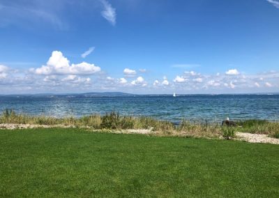 Blick auf den See bei Uttwil Bodensee Radtour