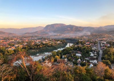 Blick auf Luang Prabang und den Nam Khan vom Phousi Hill