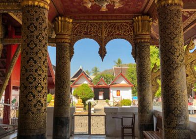 Wat May Souvannapoumaram Luang Prabang - Galerie des Tempels