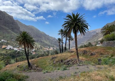 Wandern auf La Gomera: Rundwanderung El Guro - La Vizcaina: Blick von Lomo de Balo