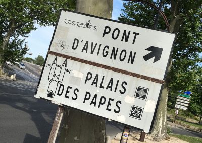 Avignon Straßenschild