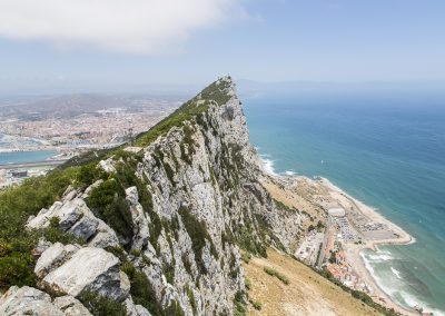 Blick auf den Felsen von Gibraltar