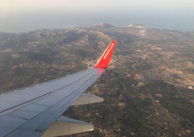Mallorca beim Anflug - Nordende