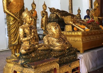 Bangkok - Wat Pho Ausstellung im Eingangsbereich