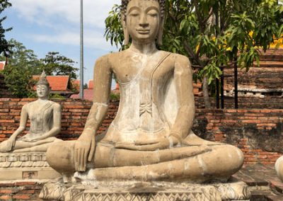 Ayutthaya - Wat Yai Chai Mongkol - Buddha-Statue