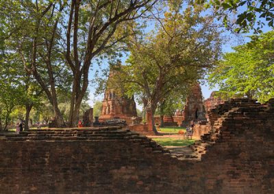 Ayutthaya Wat Mahathat - Ansicht von außen