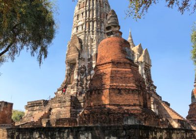 Ayutthaya Wat Ratchaburana - zentraler Prang und Chedi