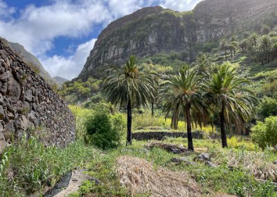 Wandern auf La Gomera: Rundwanderung El Guro - La Vizcaina: Die Abzweigung ins Wasserschutzgebiet