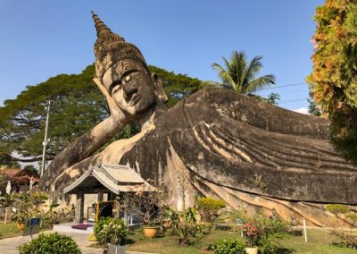 Liegender Buddha im Buddha Park, Vientiane