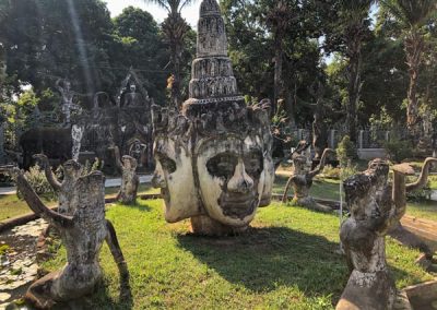 Steinskulpturen im Buddha Park, Vientiane