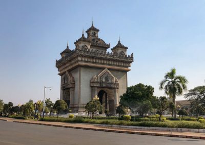 Patuxai in Vientiane Laos