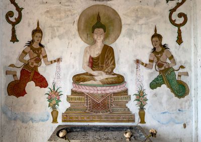 Wat Khao Tham auf Ko Phangan - Wandmalerei in der Andachtsstätte am Viewpoint