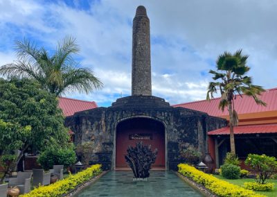 Eingangsbereich der Rhumerie de Chamarel auf Mauritius
